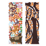 Cartoon Animal vinilo pegatinas de pared para habitaciones de niños decoración para el hogar DIY Papel tapiz infantil calcomanías de diseño 3D Casa Decoración