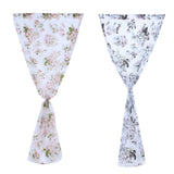 Ventana Cortinas de Apantallamiento Balcón Acabado Diseño Burnout Flor Cortina de Tul Para la Sala de estar Girasol Para la Decoración Casera