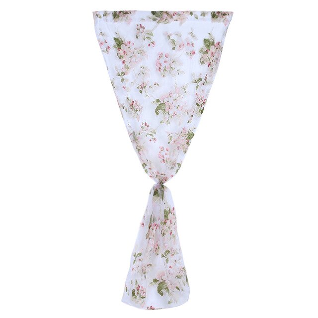 Ventana Cortinas de Apantallamiento Balcón Acabado Diseño Burnout Flor Cortina de Tul Para la Sala de estar Girasol Para la Decoración Casera