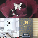 Caliente nuevo diseño moderno DIY del reloj de pared Decoración engomada del arte de la mariposa Calcomanías E5M1