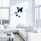 Caliente nuevo diseño moderno DIY del reloj de pared Decoración engomada del arte de la mariposa Calcomanías E5M1