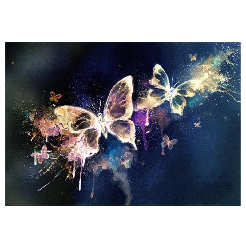 Mariposas 5D diy diamante pintura chapitel diseño forma de diamante bordado punto de cruz decoración regalo 30 * 40 cm / 11.81 * 15.75 "E5M1